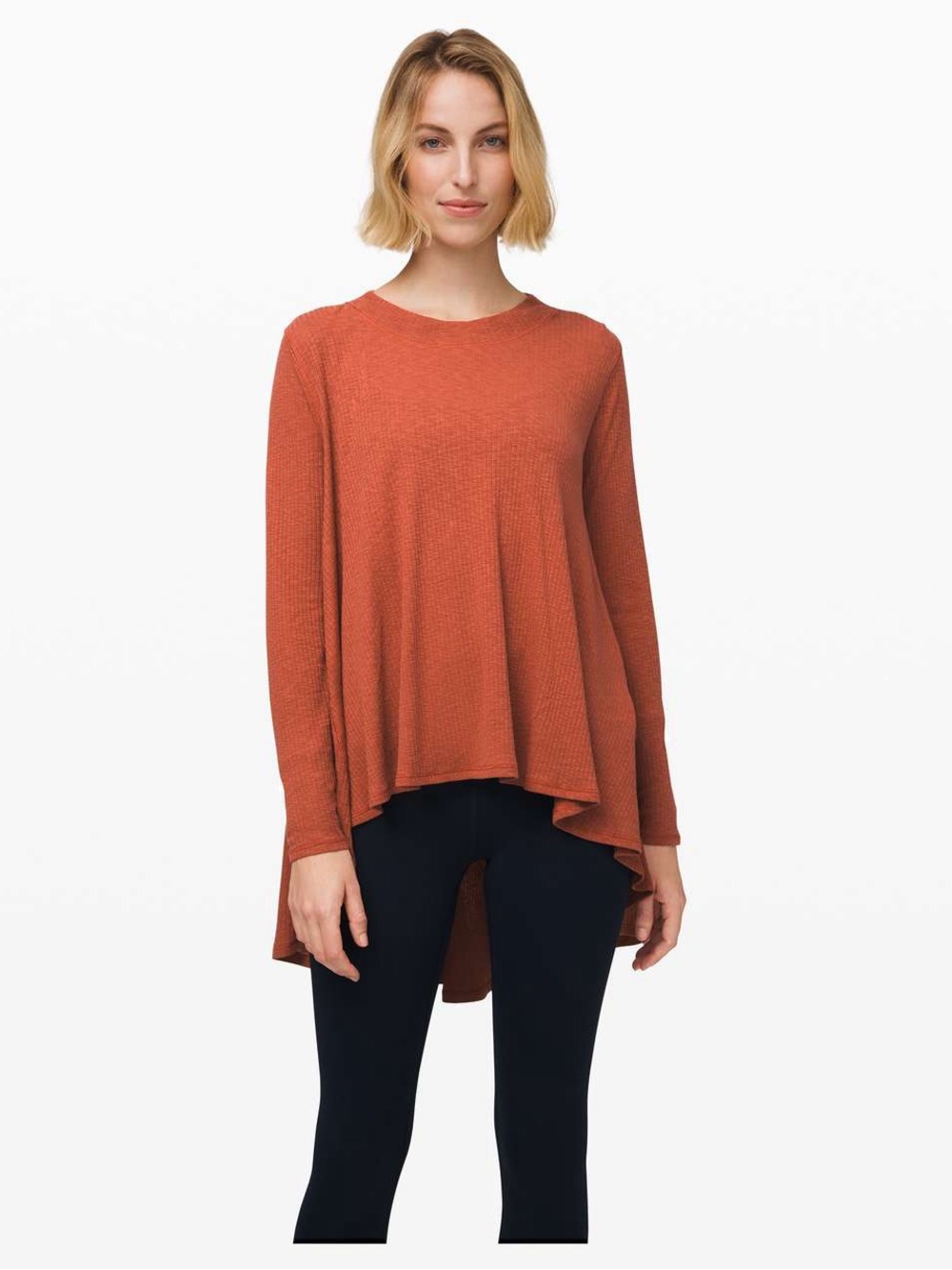 Lululemon Dare to Drape Long Sleeve Top in Rustic Clay